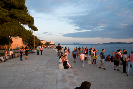 Hamnpromenaden i Zadar